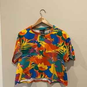 Nooworks Colorful Abstract Crop Top